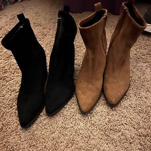 2 pairs of naturalizer Soul brand booties 7.5